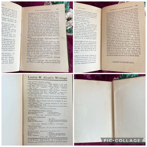 1903 Antique Books: Little Women Series (3 Volume Set) by Louisa May Alcott - Picture 10 of 10